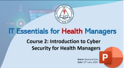 Course 2: Introduction to Cyber Security